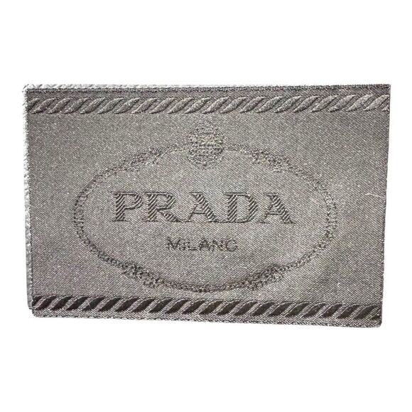 Prada Blue Faux Leather Document Holder Scarf Blanket EMPTY GIFT Box 10x15x3 - Picture 3 of 9